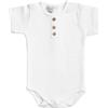BABIDU Body per Neonato a Maniche Corte con Abbottonatura in Cotone 100%, Body per Neonato Morbido e Traspirante, Ideale per Neonato, Primo Indossato, Comodo Abbigliamento Unisex per Neonato e Bambina