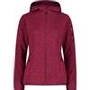 CMP - Giacca da Donna con Cappuccio, Fucsia-Amaranto, 42, 3H19826