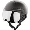 Black Crevice BCR140198-CW-1_Black Carbon/White_54-57 - Casco da Sci, 54-57, Colore: Black Carbon/White