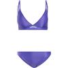 adidas Donna Padded 2-Way Straps Triangle Bikini Set Swimwear, Solar Purple/White, 32