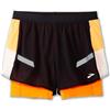Brooks - Run Visible 4 2in1 Short 2.0, Pantaloncini Donna