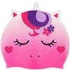 Legami - Cuffia Nuoto, Cuffia Piscina Bambina, Bambini 4-10 Anni, Facile da Indossare, in Silicone, Swimming Cap, Ottima Tenuta, Unicorno Rosa