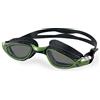 SEAC Axis, Occhialini da Nuoto, Ottimi per la Piscina e Le Acque Libere Unisex Adulto, Nero/Verde Lime LF, Standard