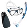 Cressi Big Eyes Evolution & Alpha Ultra Dry, Clear/Blue, Maschere e boccagli Adulto-Unisex, Trasparente-Blu, Taglia Unica