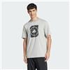 adidas Homme Camo Shape Graphic T-Shirt, Wonder Silver, XS