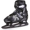 ROCES Jokey Ice 3.0 Boy - Pattini da Ghiaccio Regolabili per Bambini con Scafo in PE - Scarpetta Anatomica Termoisolante, Chiusura a Leva con Lacci - Lama Hockey in Acciaio/Carbonio - Vari Colori