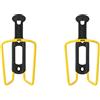 ZEFAL Pack Alu Plast 124 - Confezione da Due Portaborraccia - Porta Borraccia Bici In Alluminio Per Tutti i Tipi di Biciclette - Leggero e Resistente - Giallo