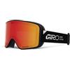 Giro Method - Occhiali da sci e snowboard, taglia unica, lenti VIVID ZEISS, EXV Wide Vision, EVAK anti-appannamento, compatibili con il casco, colore: nero impilato - Lenti: Vivid ambra/v infrarossi