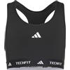 adidas Bambine e Ragazze Techfit Primelift React Bra, Black/White, 5-6 Years