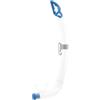 CRESSI dal 1946 - Mexico Pro Snorkel Trasparente/Azzurro - Tubo Snorkel dotato di Paraspruzzi e Valvola di Scarico Ellittica in Silicone, ideale per Immersioni Apnea e Snorkeling, Taglia Unica Unisex