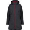 CMP - Parka da Donna con Cappuccio e Zip, Antracite-Anemone, XS