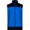 CMP - Gilet da uomo con cappuccio fisso in softshell accoppiato, Zaffiro, 54
