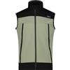 CMP - Gilet da uomo con cappuccio fisso in softshell accoppiato, Sage, 52