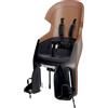 BOBIKE 8010800002 - Seggiolino Posteriore Bici Bambini Reclinabile Portapacchi EXCLUSIVE EVOLVE MAXI poggiatesta regolabile e cintura a 5 punti, fino a 22 kg, Marrone Cannella