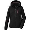 Killtec Giacca da sci da donna con cappuccio e paraneve KSW 438 WMN SKI JCKT, nero, 44, 43160-000