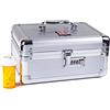 MEDICINE RX SAFE Custodia per il trasporto dei farmaci - Large_Silver (seconda generazione)