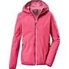 Killtec Bambine e ragazze Giacca funzionale impermeabile con cappuccio e Magic Print. KOS 156 GRLS JCKT, dunkelpink, 128, 44115-000