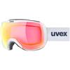Uvex downhill 2100 CV - maschera da sci per adulti - categoria di filtro 2 - privo di appannamenti - white SL/red-purpl - one size