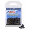 American Fishing Wire - Manicotti a crimpare, colore nero, taglia 3, diametro interno 0,055 cm, 100 pezzi