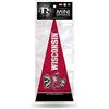 Rico Industries NCAA Wisconsin Badgers - Set di 8 mini gagliardetti classici da 10,2 x 22,9 cm