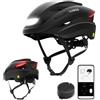 Lumos Ultra Smart Helmet | Casco da bicicletta | Luci LED anteriori e posteriori | Indicatori di direzione | Luci dei freni | Bluetooth collegato | Adulti (MIPS, Nero, XL)