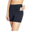 Bally Total Fitness High Rise - Pantaloncini da Tasca da 12,7 cm, Colore: Nero, Taglia L