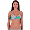 Hurley Java Tropical Adjustable Bikini Top, Tide Pool, XS Donna