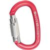 Kong. Ovalone Alu Twist Lock - Moschettone Ovale in Alluminio, chiusura 2 Movimenti. Apertura Ampia. Sistema Keylock. Certificato CE. Per arrampicata, Ferrata e Soccorso. Peso 79g. Colore Rosso/Lucido