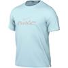Nike Miler Flash Nike Dri-Fit UV IB4127-474 - Maglia da Corsa da Uomo, a Maniche Corte, Colore Blu Glacier/Argento Riflettente, M
