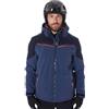Killtec Uomo Giacca da sci/giacca funzionale con cappuccio con zip, paraneve e ventilazione sotto le ascelle KSW 51 MN SKI JCKT, nachtblau, XXL, 43442-000