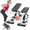 Sunny Health & Fitness Mini Stepper con Fasce e Altezza Regolabile