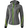 Erima 9060712 Jacket, Donna, Grigio Melange/Green Gecko, 38