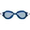 Cressi dal 1946 - Flash Goggles - Occhialini con Lenti Separate Ideali per Nuoto Piscina Snorkeling Triathlon, Anti Fog Antigraffi Anti UV - Blu/Metalizzato_Lente Fume' - Taglia Unica