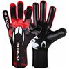HO Soccer Robust Red - Guanti da portiere, unisex, per bambini, nero/rosso, 3