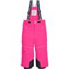 first instinct by killtec Bambini Pantaloni da Sci/Pantaloni Funzionali con Bretelle e paraneve FISW 48 MNS Ski PNTS, Neon Pink, 86/92, 43392-000