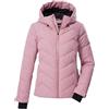 killtec Donna Giacca da sci/giacca trapuntata/giacca funzionale in look piumino con cappuccio e paraneve KSW 31 WMN SKI QLTD JCKT, rosenholz, 40, 43417-000