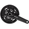 Shimano MTB FC-MT500 Guarnitura pedivella 3 x 10 velocità 40 - 30 - 22 ad nero 2017 Guarnitura MTB
