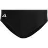 adidas Uomo Classic 3-Stripes Swim Trunks, Black / White, 28