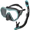 SEAC Set Ajna Dry, Set Maschera Frameless e Snorkel di Alta qualità per Immersioni Subacquee