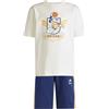 adidas Mixte enfant DISNEY MICKEY MOUSE T-SHIRT SET, off white/Pure Orange, 7-8 Years