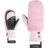 Ziener Katniss-Z - Muffolo da sci da donna, per sport invernali, termoshield, interno in pelle, pelliccia artificiale, rosa conchiglia, S