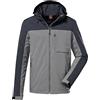 Killtec Men's Giacca funzionale/giacca outdoor con cappuccio staccabile con zip - KOS 111 MN JCKT, mid grey, M, 38022-000