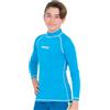 SEAC T-Sun Long Kid, Maglia Protettiva Rash Guard per Snorkeling e Nuoto Anti UV Unisex Bambini, Azzurro, 3 Anni