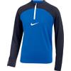 Nike Y Nk DF Acdpr Dril Top K Maglia a Maniche Lunghe, Bianco/Blu Royal/Ossidiana, 8-10 Anni Unisex-Bambini e Ragazzi