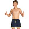 ARENA Brampton Pantaloncino Mare per Bambino, Navy-Soft Green/Blu, 8-9