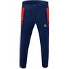 Erima Bambini Six Wings Funzionale Pants, New Navy/Rosso, 116