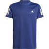 adidas Bambino BOYS CLUB TENNIS 3-STRIPES T-SHIRT, dark blue, 7-8 Years