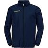 uhlsport Bambini Score Pioggia Giacca Maglietta a Manica Corta, Bambini, Score Regenjacke, Blu Marine/Giallo Fluo, 116