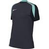 NIKE FD7490-454 Maglia da Training Dri-Fit Strike 24 Maglia Lunga Donna Obsidian/Hyper Turq/Obsidian/White Taglia S