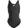 adidas Bambina 3-STRIPES C-BACK SWIMSUIT KIDS, Black / White, 5-6 Years
